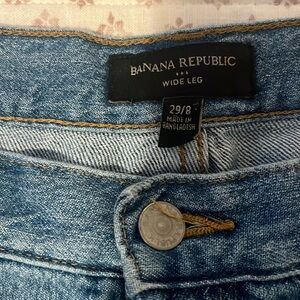 Banana Republic wide leg jean.